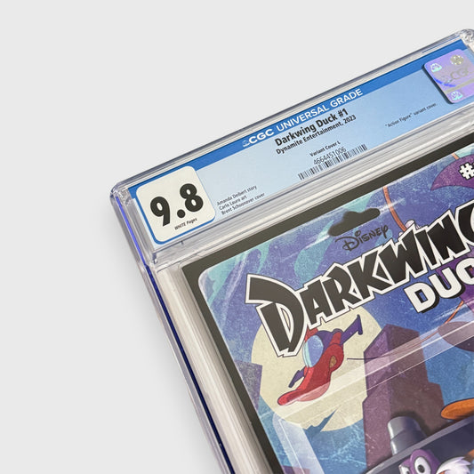 Darkwing Duck #1 CGC 9.8 1:30 Schoonover Action Figure Variant L
