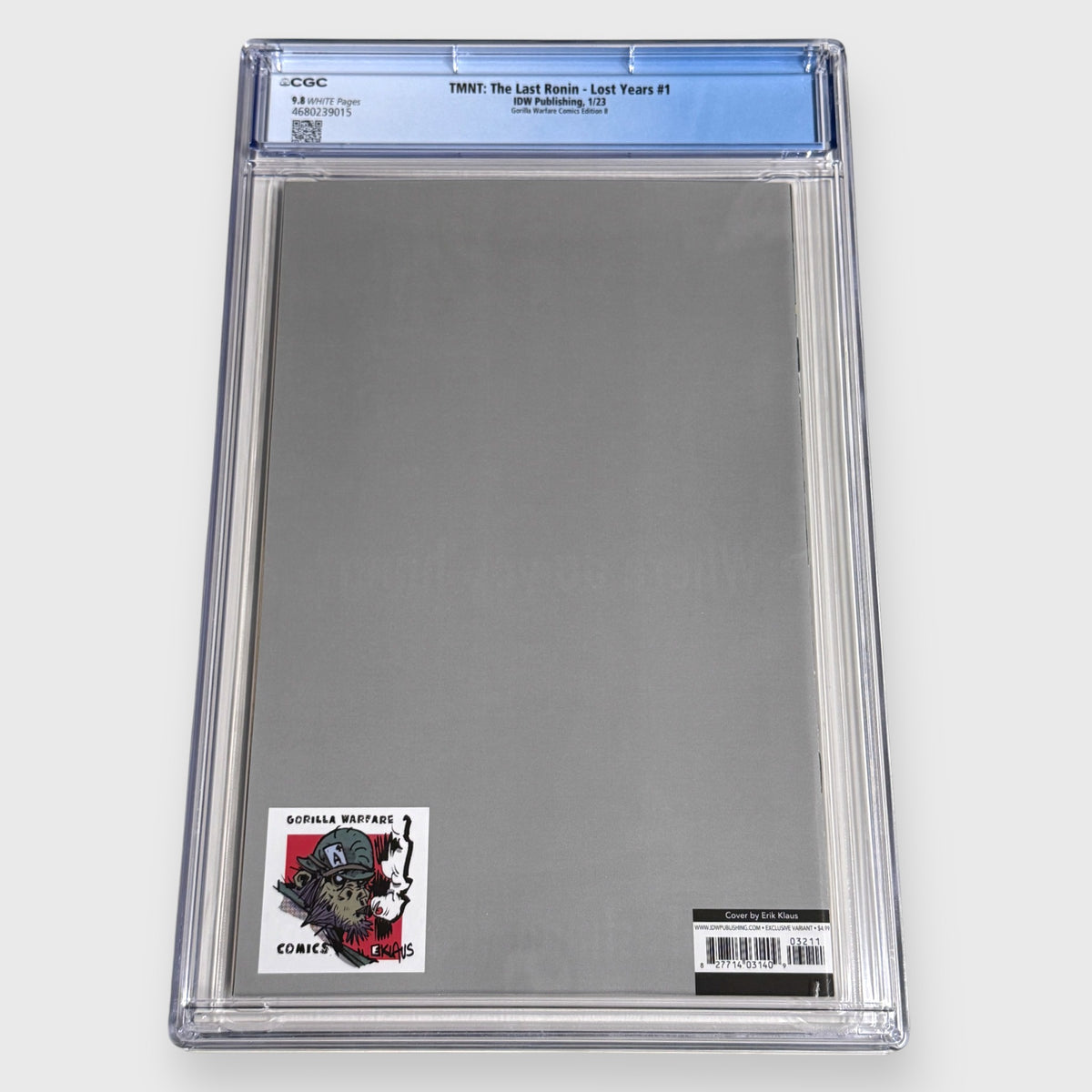 TMNT The Last Ronin: Lost Years #1 CGC 9.8 Erik Klaus Gorilla Warfare Comics Edition B