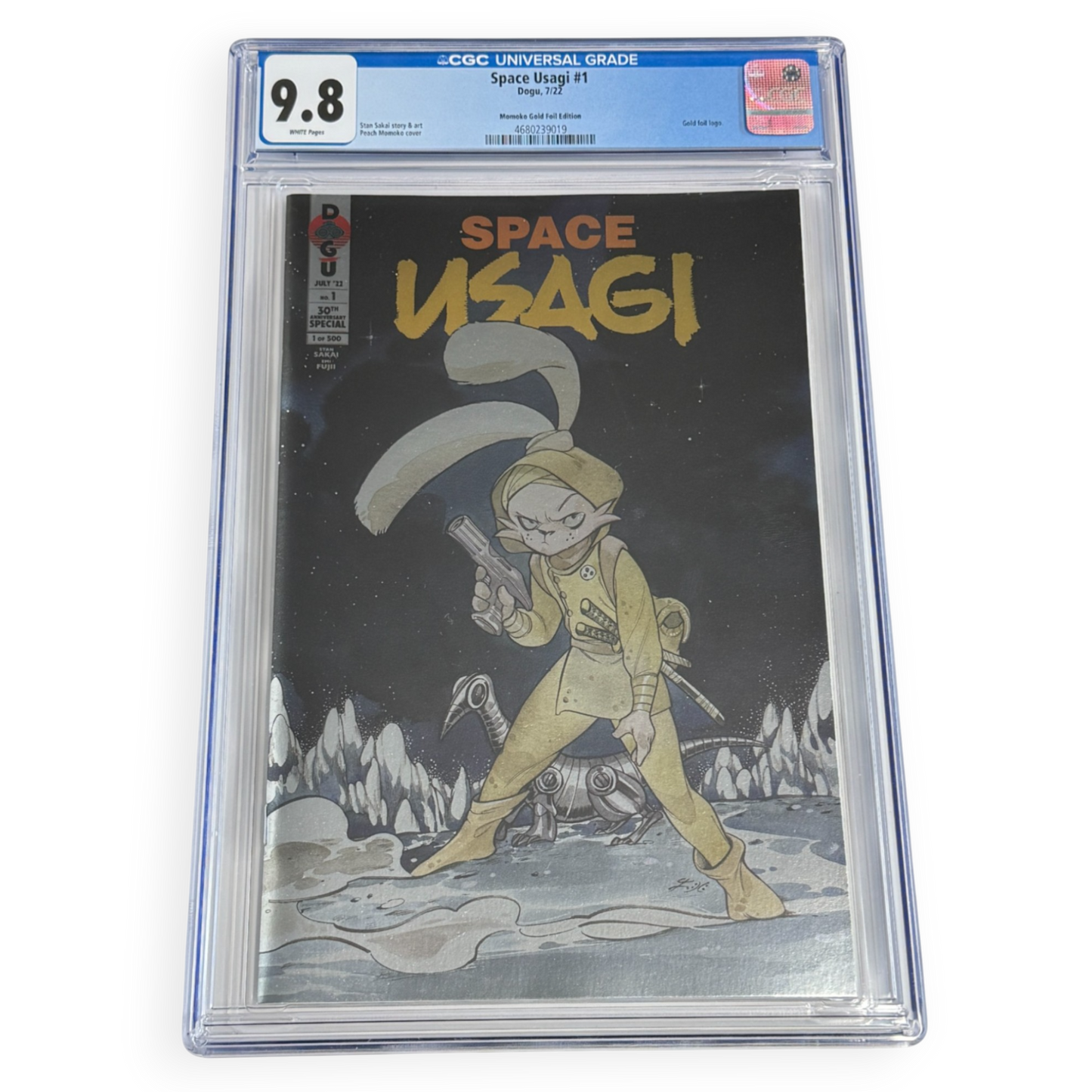 Space Usagi #1 CGC 9.8 Peach Momoko SDCC Gold Foil - Limited to 500