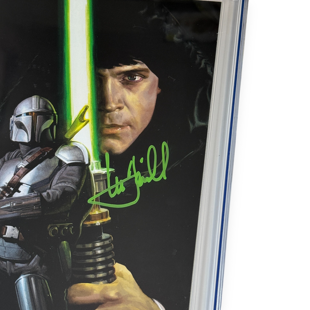 CGC SS 9.8 Star Wars Mandalorian S2 #8 Signed By Mark Hamill - E.M. Gist Cover