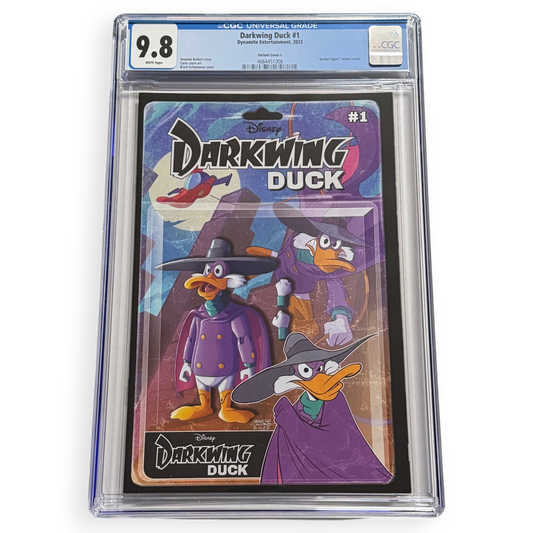 Darkwing Duck #1 CGC 9.8 1:30 Schoonover Action Figure Variant L