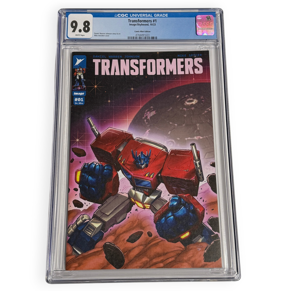 Transformers #1 CGC 9.8 Mike Bowden NYCC Comic Mint Edition - Limited to 500