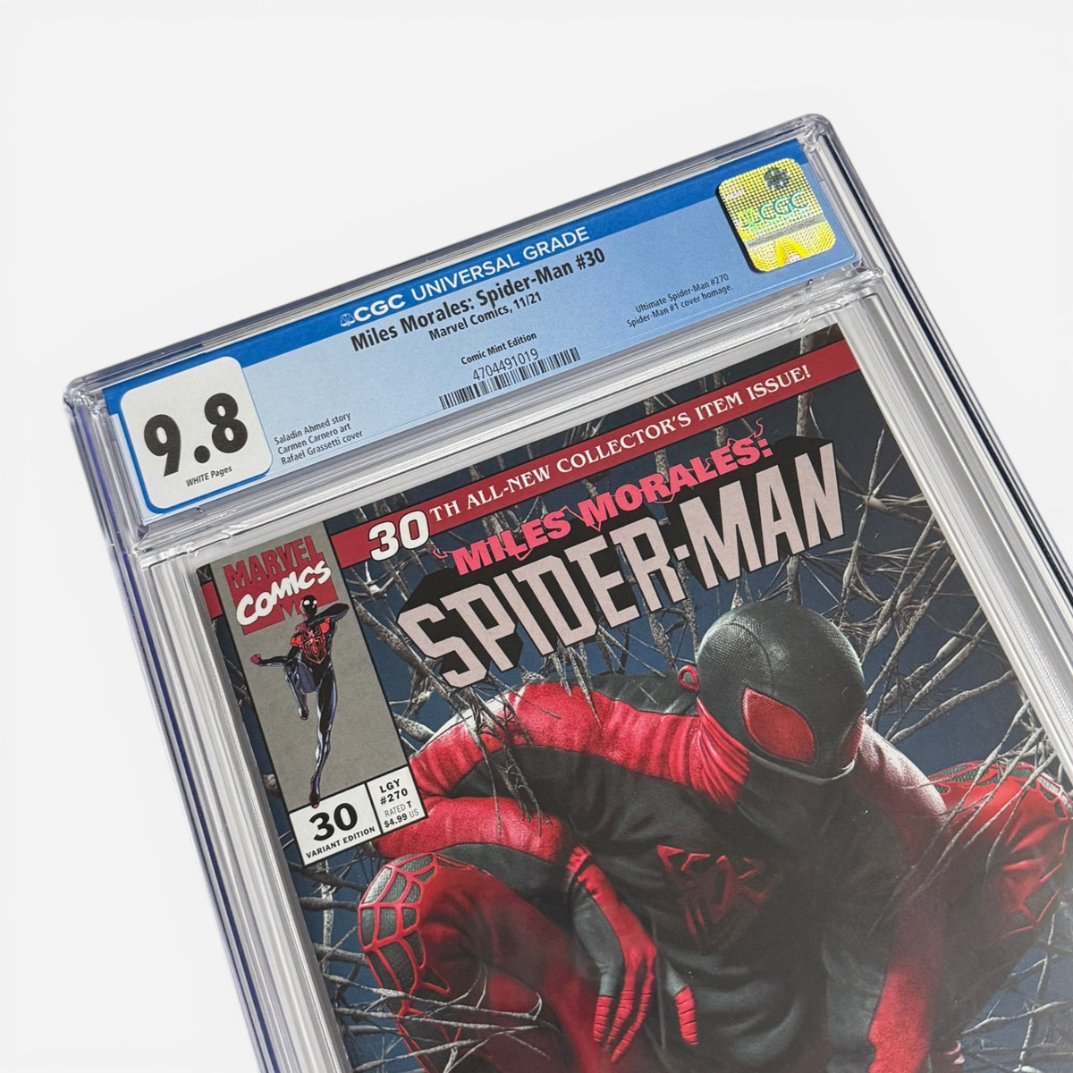 Miles Morales Spider-Man #30 CGC 9.8 Comic Mint Rafael Grassetti Variant - Limited to 3000