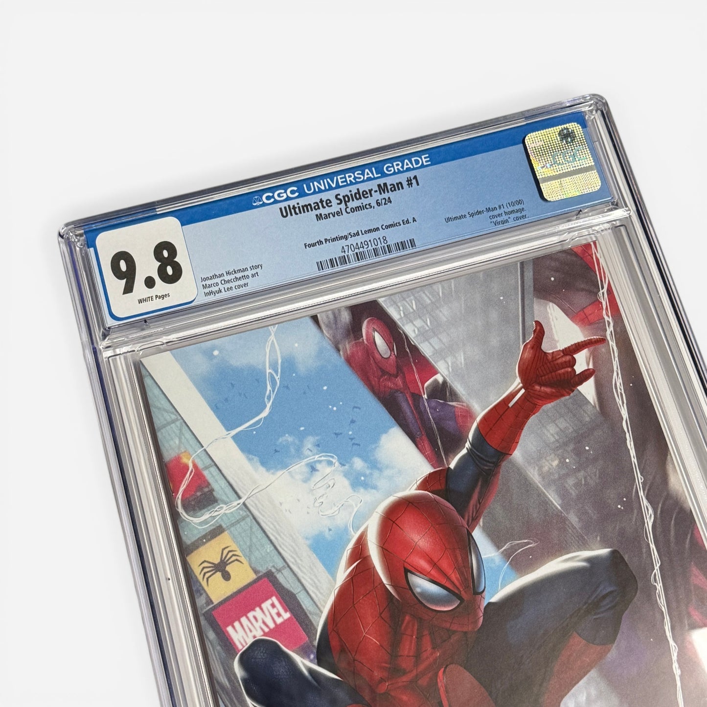 Ultimate Spider-Man #1 CGC 9.8 4th Print InHyuk Lee Sad Lemon Virgin Edition A - Limited to 1000