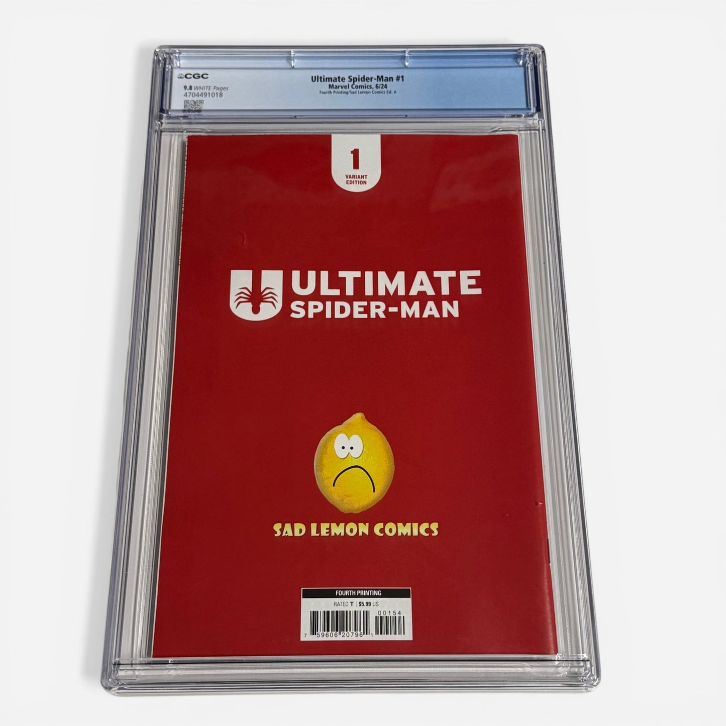 Ultimate Spider-Man #1 CGC 9.8 4th Print InHyuk Lee Sad Lemon Virgin Edition A - Limited to 1000
