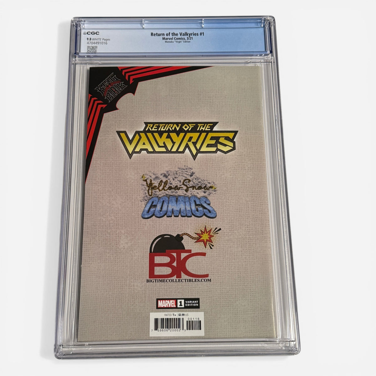 King In Back: Return of the Valkyries #1 CGC 9.8 Momoko Virgin Edition
