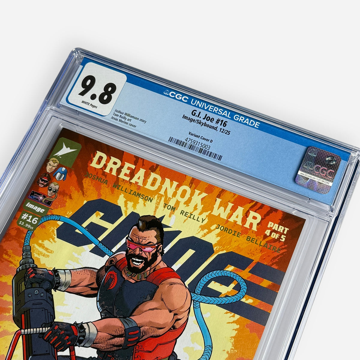 G.I. Joe #16 CGC 9.8 Jesus Merino 1:25 Retailer Incentive Variant Cover D