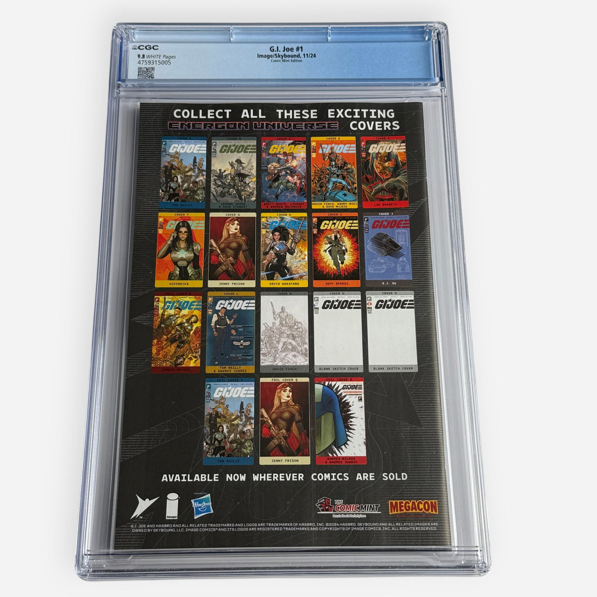 G.I. Joe #1 CGC 9.8 Pasquale Ferrara Comic Mint MegaCon 2025 Exclusive – Limited to 300
