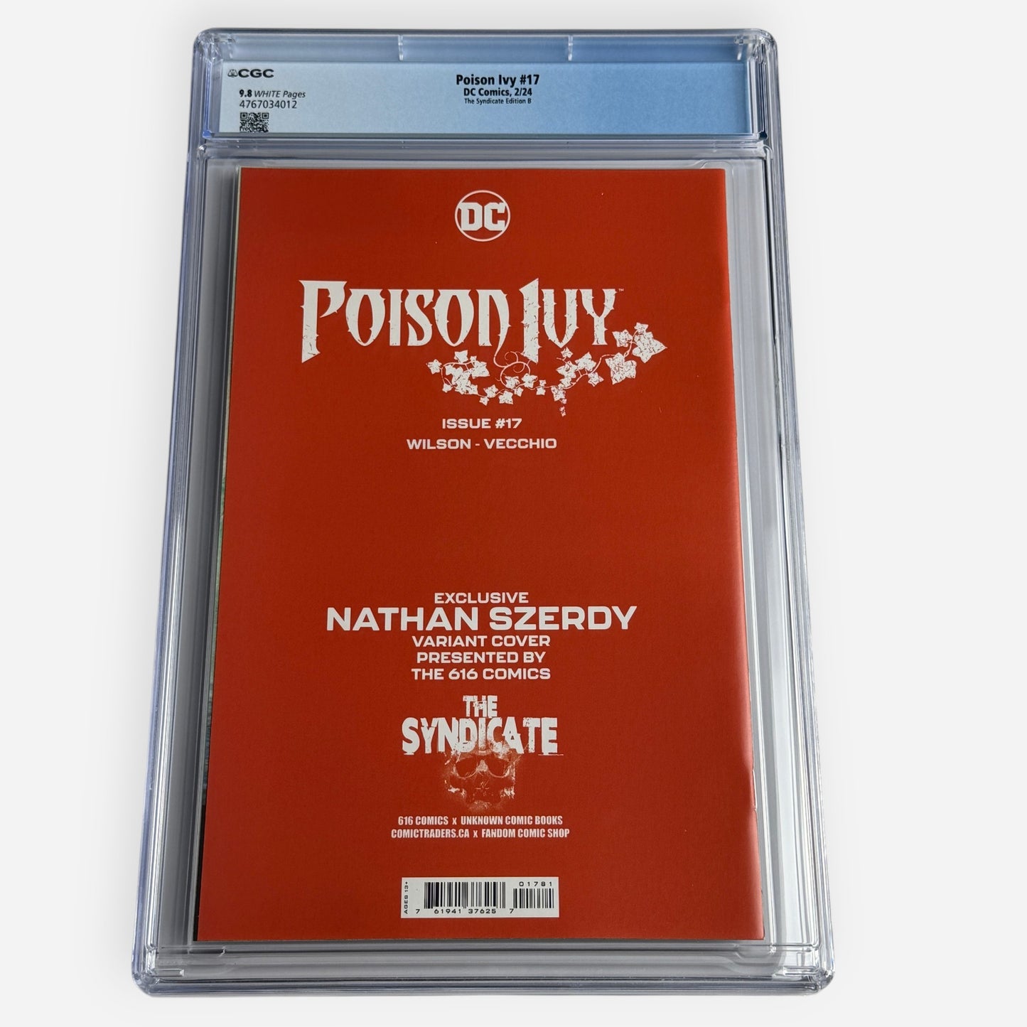 Poison Ivy #17 CGC 9.8 Nathan Szerdy Syndicate Edition B – Limited to 1500