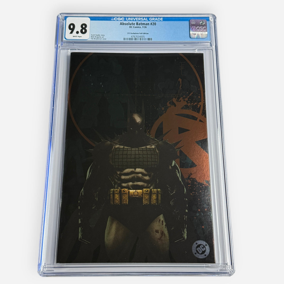Absolute Batman #20 CGC 9.8 Tim Bradstreet 217 Exclusives Foil Edition – Limited to 1000