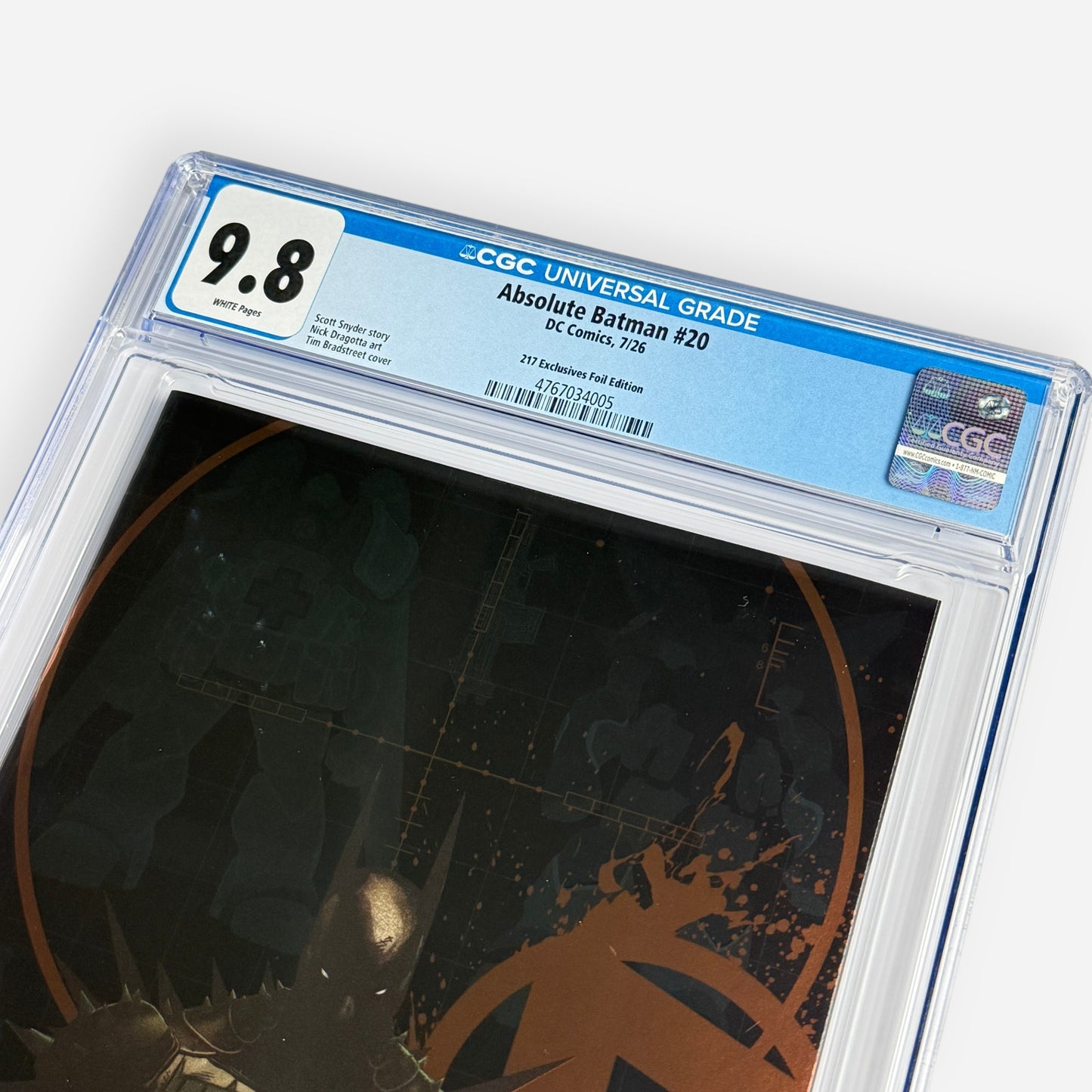 Absolute Batman #20 CGC 9.8 Tim Bradstreet 217 Exclusives Foil Edition – Limited to 1000
