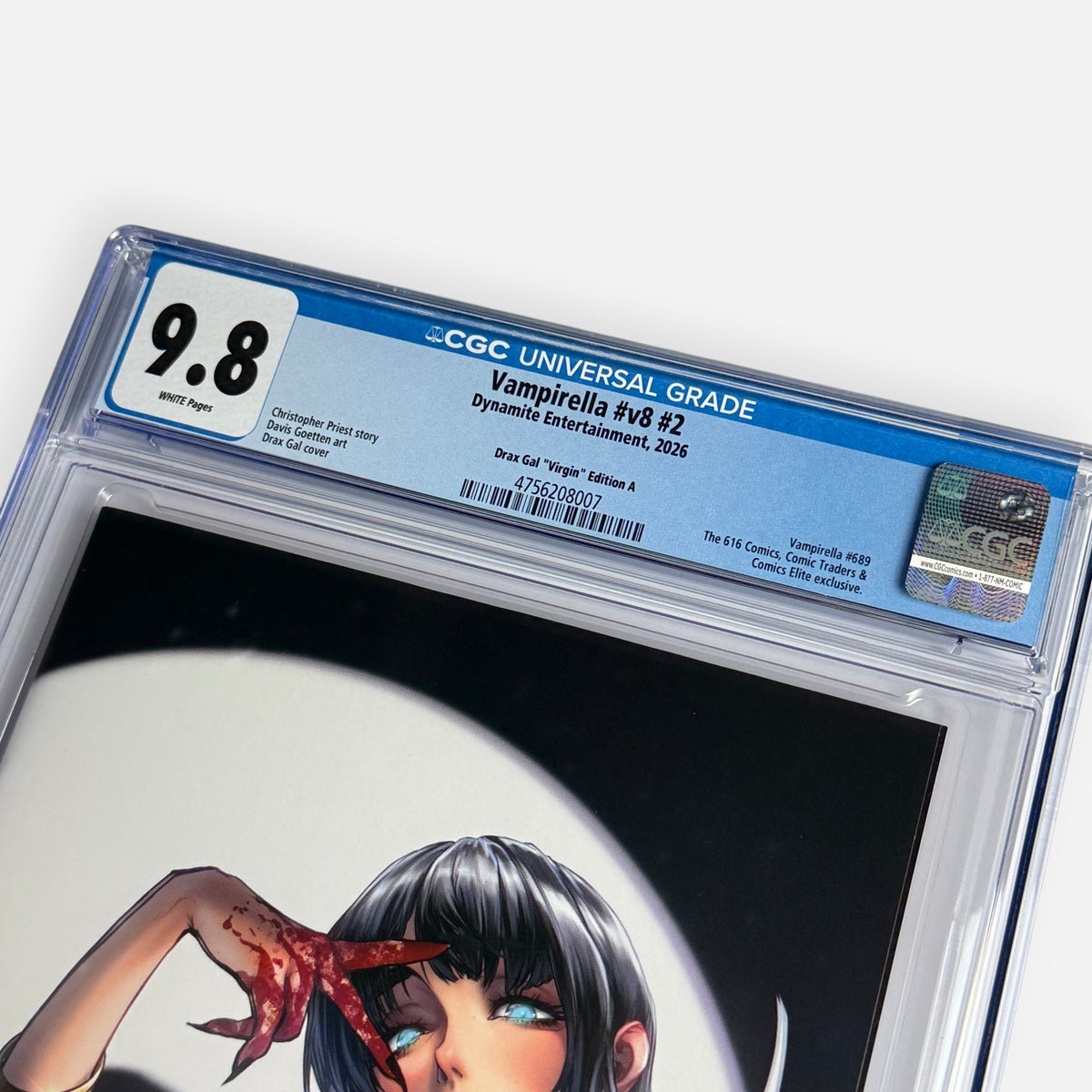 Vampirella v8 #2 CGC 9.8 Drax Gal Virgin Edition A Exclusive – Limited to 500