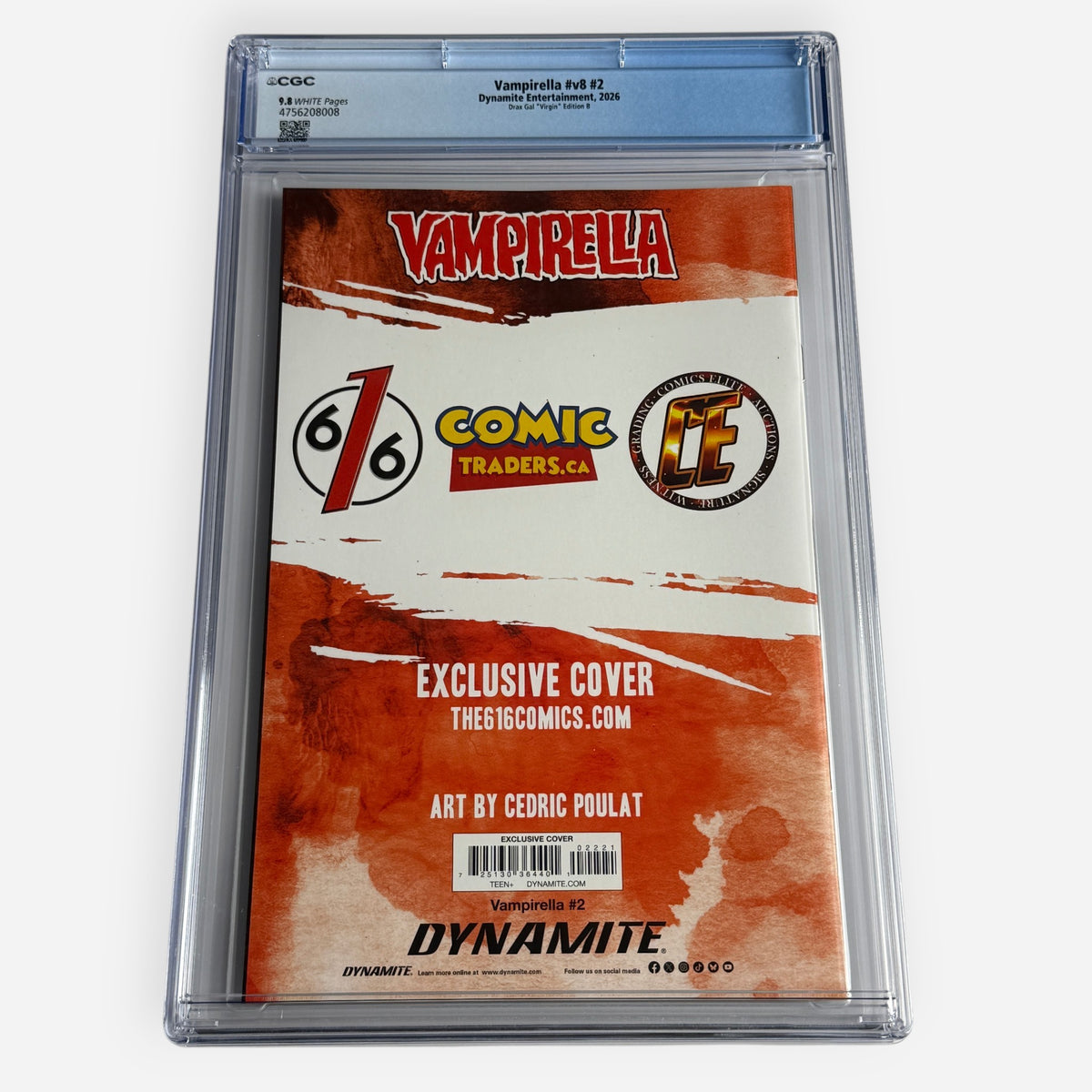 Vampirella v8 #2 CGC 9.8 Drax Gal Virgin Edition B Exclusive – Limited to 500