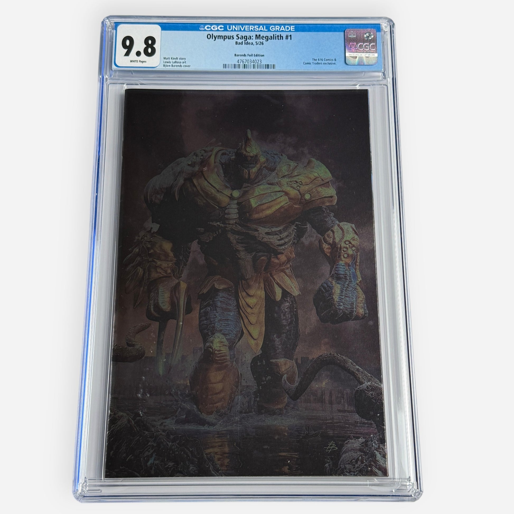 Olympus Saga: Megalith #1 CGC 9.8 Björn Barends Foil Edition, limited to 500 copies